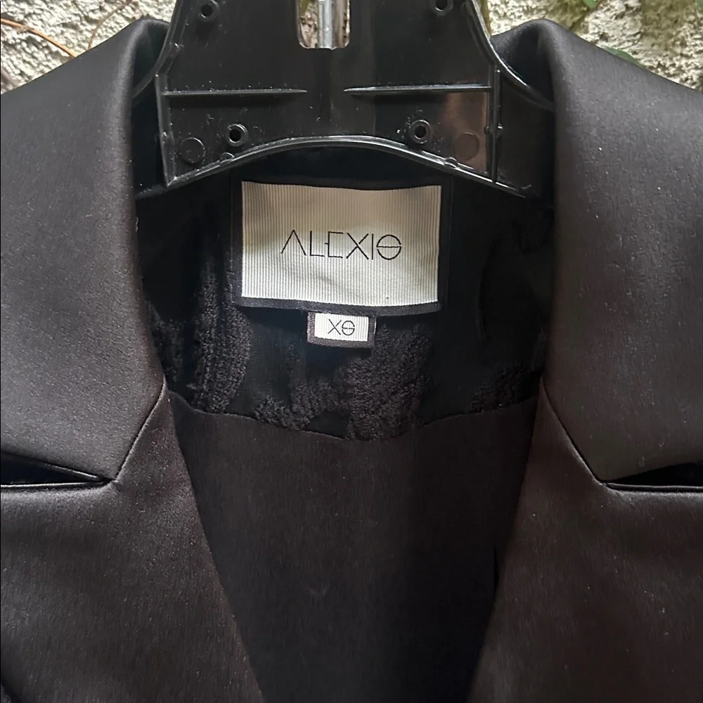 Alexis Black Textured Romper